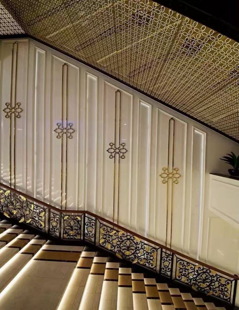 金属造型背景墙